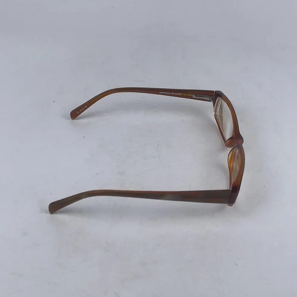 Scott Harris SH-197 COL Eyeglasses‎ Frame Unisex Adults Brown Full Rim 52-16-135